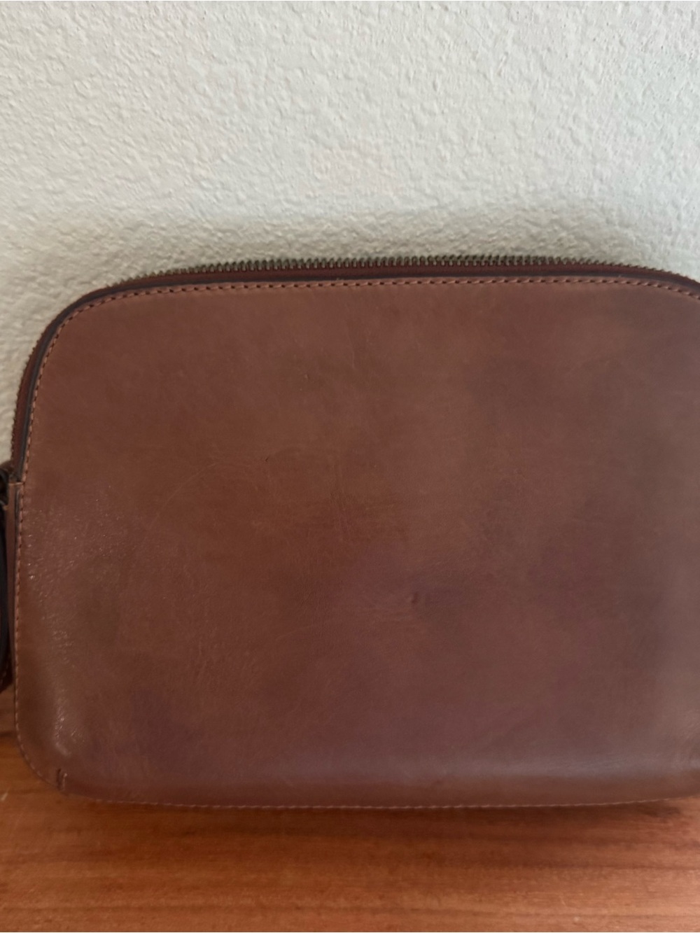 Brown Leather Crossbody - Picture 2 of 5